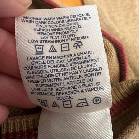 Lands End Cardigan Women S Novelty Equestrian Prep Horse Sweater Supima Cotton - Picture 6 of 7